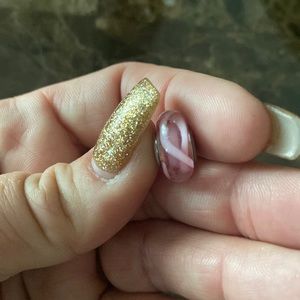 Pandora glass breast cancer charm bead